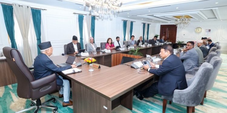 प्रधानमन्त्री ओलीद्वारा आकस्मिक मन्त्रिपरिषद् बैठक