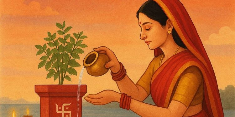 आजदेखि कात्तिक स्नान, आकाशदीप दान र तुलसीको विशेष पूजा आराधना प्रारम्भ