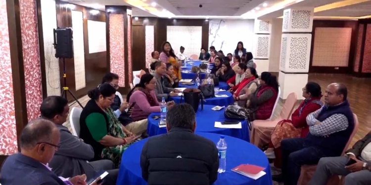 नयाँ बानेश्वरमा कांग्रेस संस्थापन पक्षधर नेताहरुको भेला