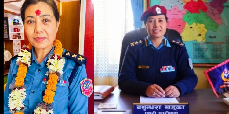 झापा प्रहरी प्रमुखको जिम्मेवारी सम्हालिन् एसपी बसुन्धरा खड्का