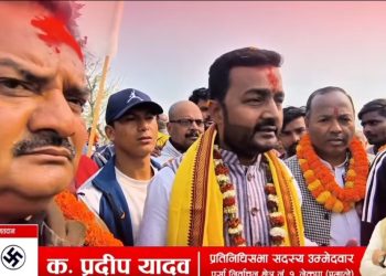 पर्सा–१ मा प्रदीप यादवको ह्याट्रिक दाउ, एमालेबाट फेरि उम्मेदवार