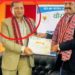 भ्रष्टाचार आरोपित चिकित्सकलाई सम्मान गर्दा विवाद