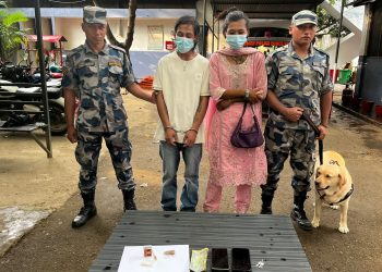 वीरगञ्ज भन्सार गेटमा लागूऔषधसहित दुई पक्राउ