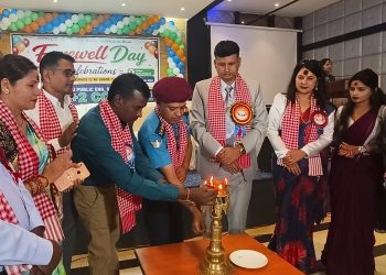 बिपिएस +2 कलेजमा कक्षा १२ का विद्यार्थीलाई भव्य बिदाई, एसएसपी कोईरालाको प्रेरणादायी सम्बोधन