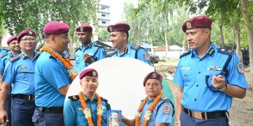 मधेश प्रदेश प्रहरी कार्यालयमा डीआईजी अधिकारीलाई स्वागत, डीआईजी थपलियालाई बिदाइ